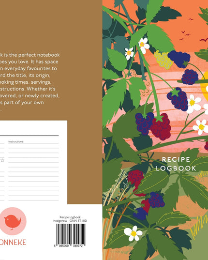A5 Recipe Logbook journal for home cooking - The Red Squirrel
