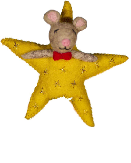 Felt Mouse Star Tree Topper