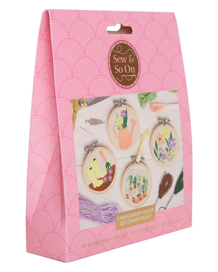 Sew & So On Embroidery Craft Stitch Kit - Garden Design