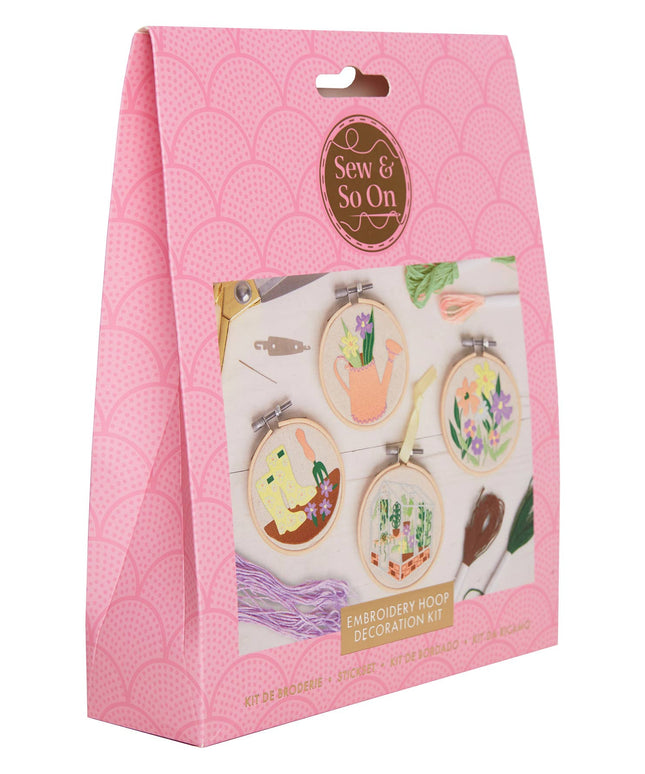 Sew & So On Embroidery Craft Stitch Kit - Garden Design