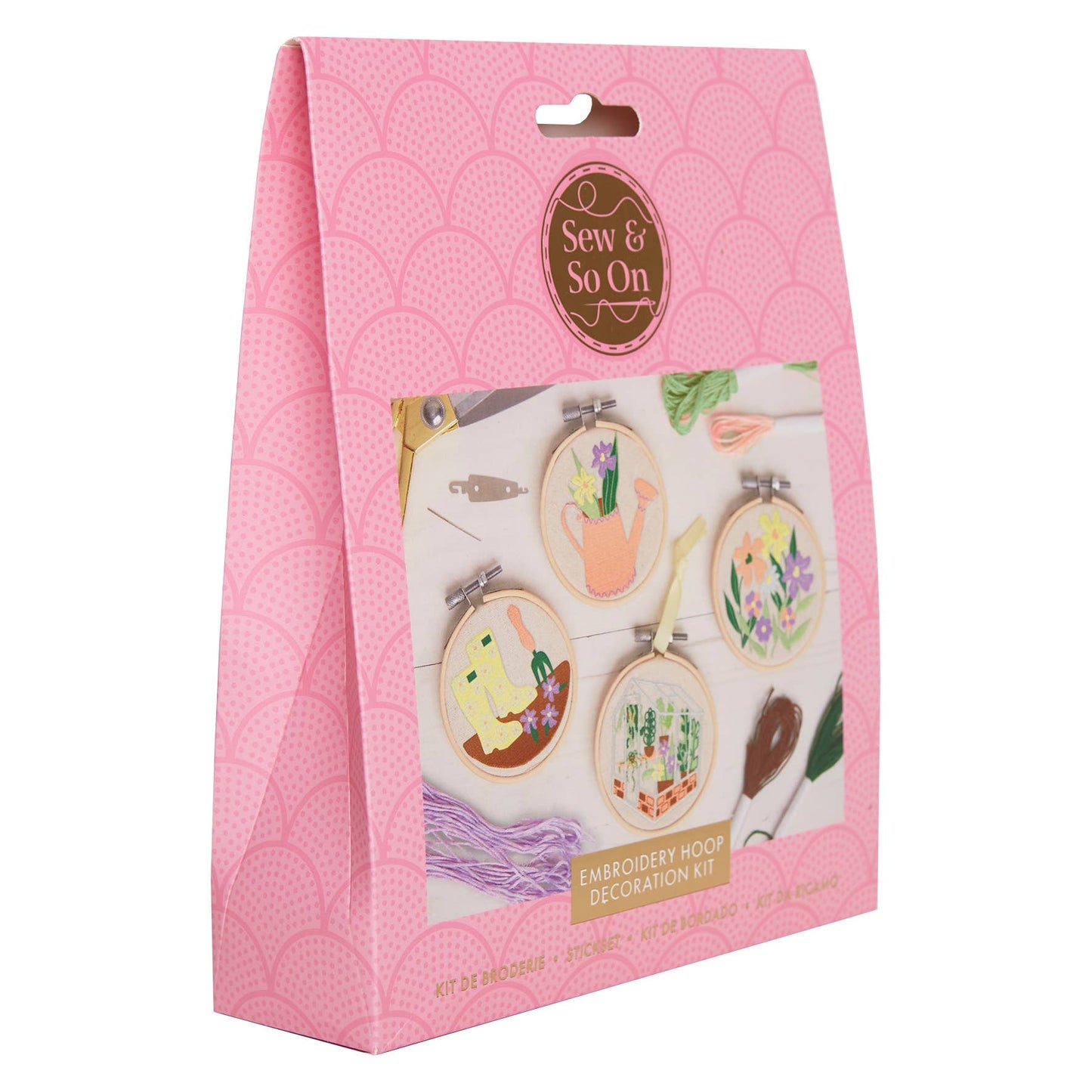 Sew & So On Embroidery Craft Stitch Kit - Garden Design - The Red Squirrel