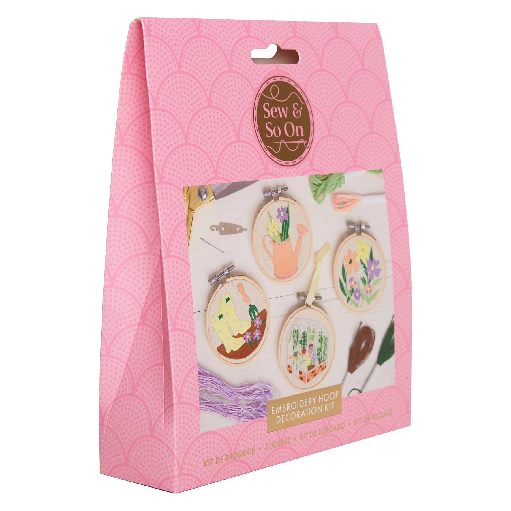 Sew & So On Embroidery Craft Stitch Kit - Garden Design - The Red Squirrel