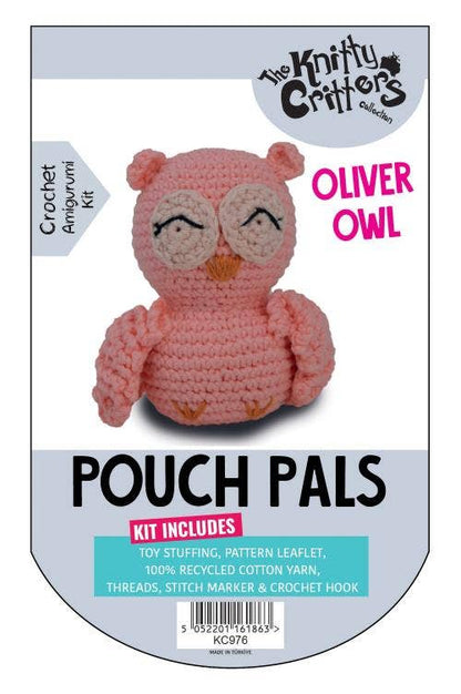 Knitty Critters - Pouch Pals - Oliver Owl - The Red Squirrel