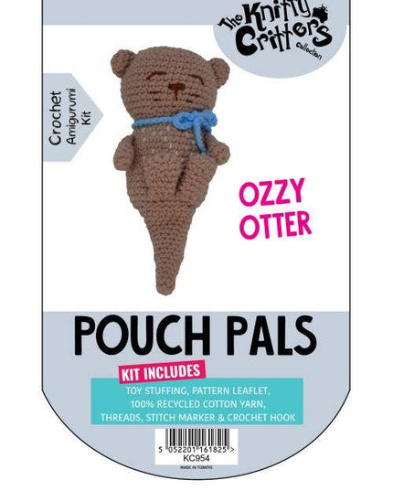 Knitty Critters - Pouch Pals - Ozzy Otter