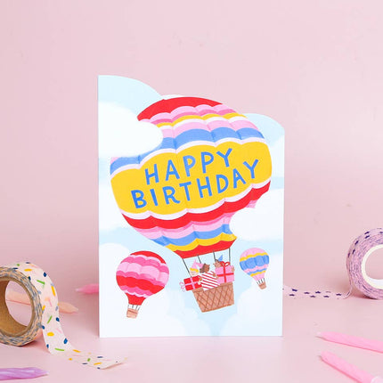 Air Balloon Birthday | Greeting Card | Birthday Card For Men - The Red Squirrel