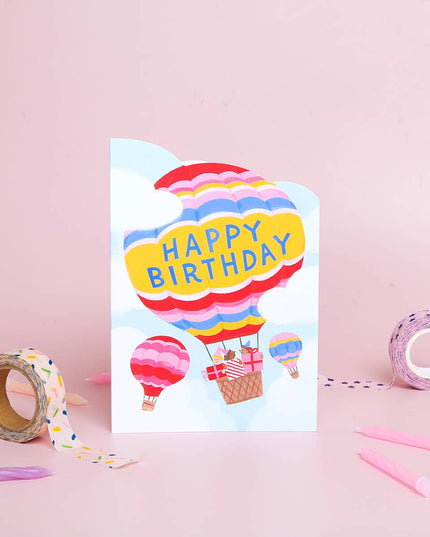Air Balloon Birthday | Greeting Card | Birthday Card For Men - The Red Squirrel