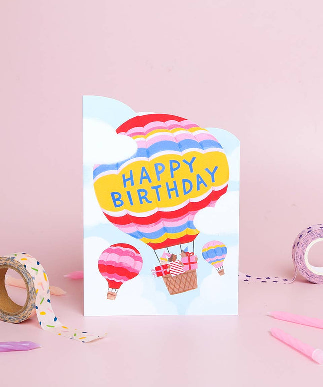 Air Balloon Birthday | Greeting Card | Birthday Card For Men - The Red Squirrel