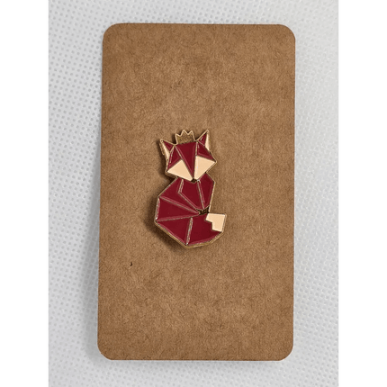 Alloy Geometric animal pin badges Fox