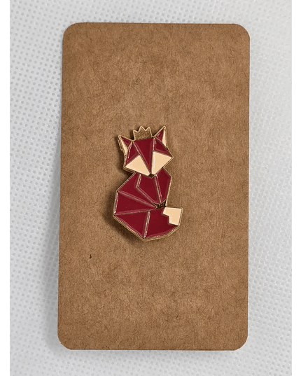 Alloy Geometric animal pin badges Fox