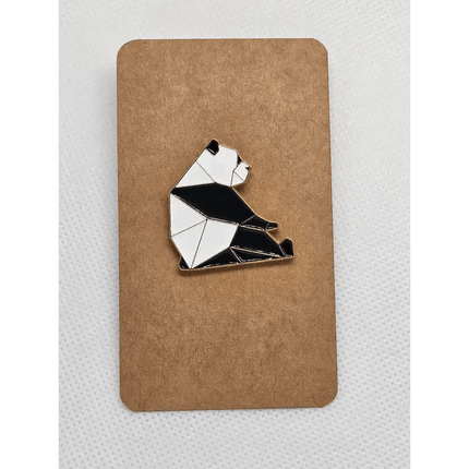 Alloy Geometric animal pin badges Panda
