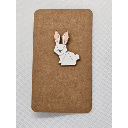 Alloy Geometric animal pin badges Rabbit