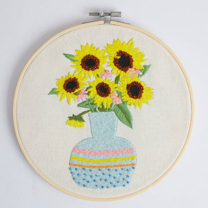 Sew & So On Embroidery Sewing Craft Kit Sunflowers