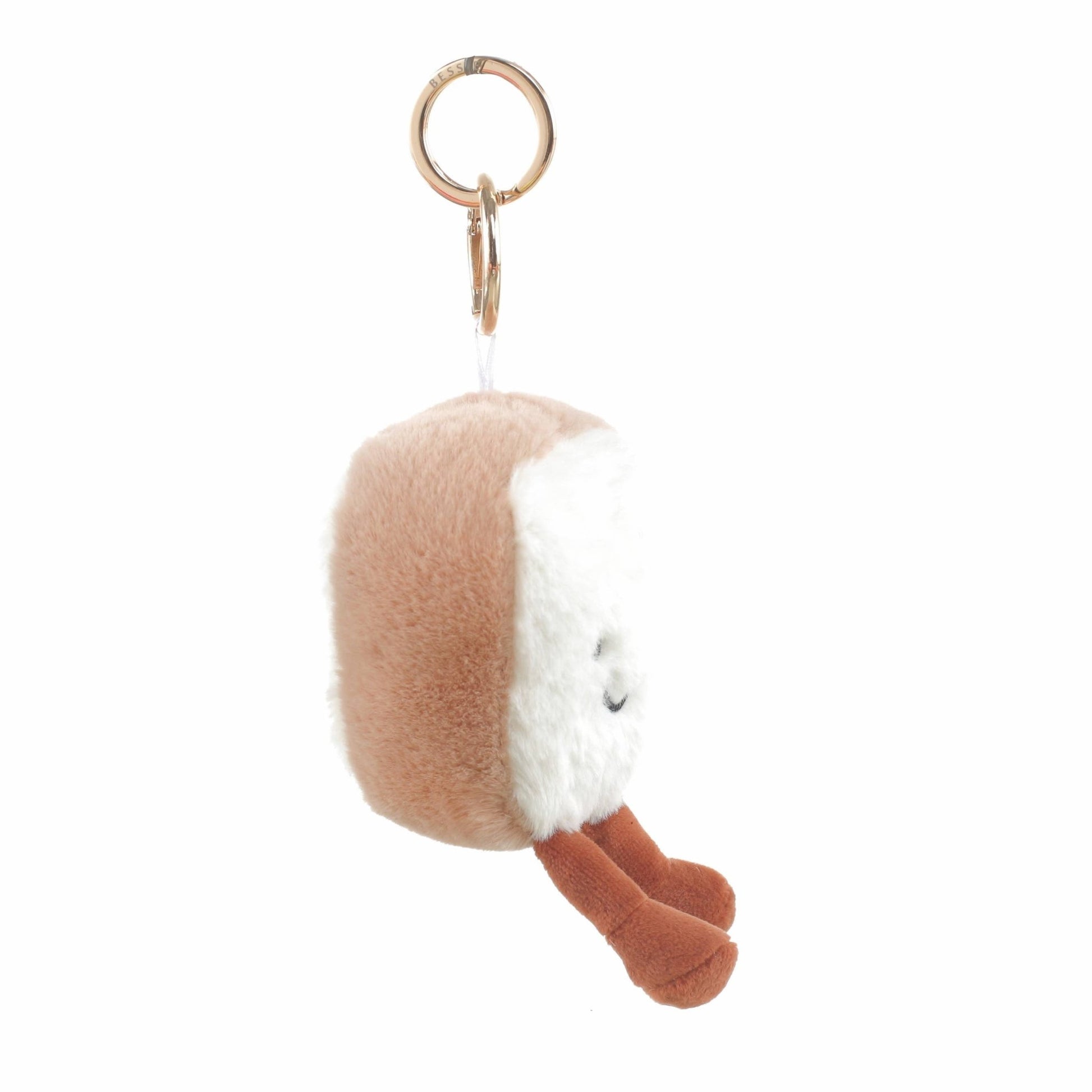 Plush Bread Toast Bag Charm - The Red Squirrel