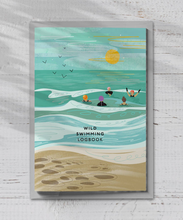 Wild swimming logbook into the sea we go - stocking filler