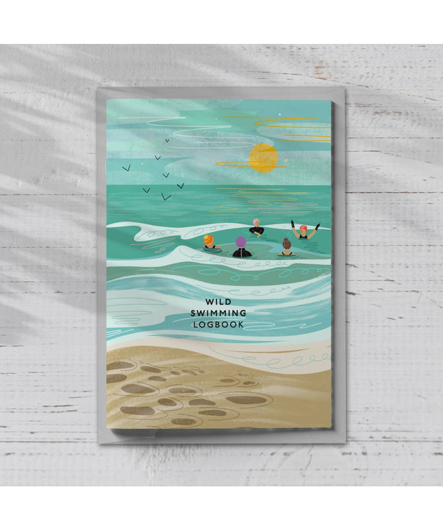 Wild swimming logbook into the sea we go - stocking filler
