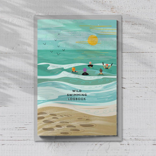 Wild swimming logbook into the sea we go - stocking filler - The Red Squirrel