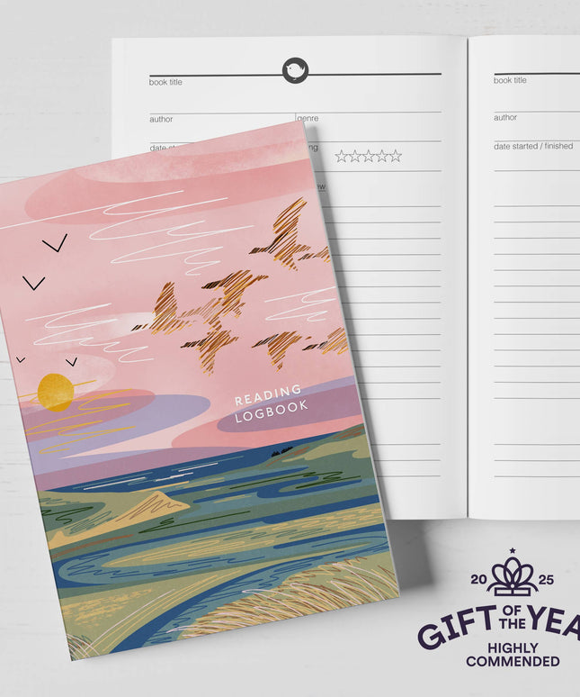 Reading logbook wild geese - eco friendly logbook