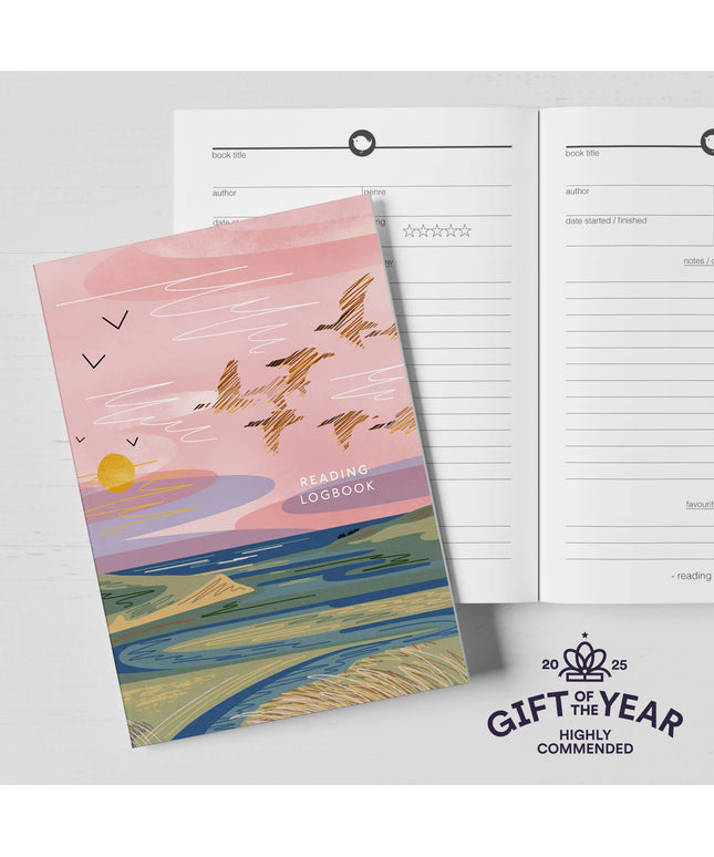 Reading logbook wild geese - eco friendly logbook