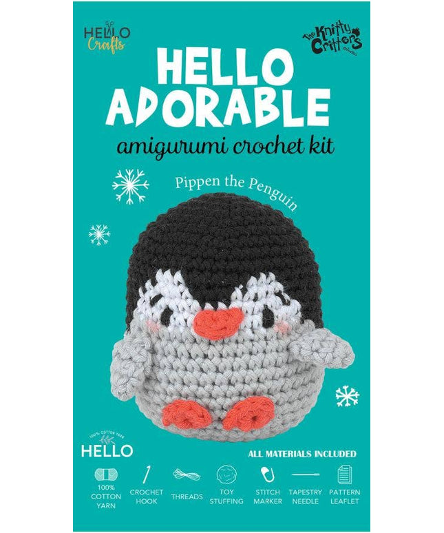 Knitty Critters Hello Adorable - Pippen The Penguin