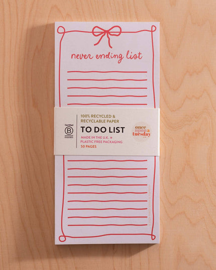 To Do List Pad | Never Ending