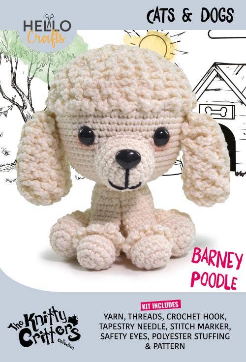 Knitty Critters - Pets - Barney Poodle - The Red Squirrel