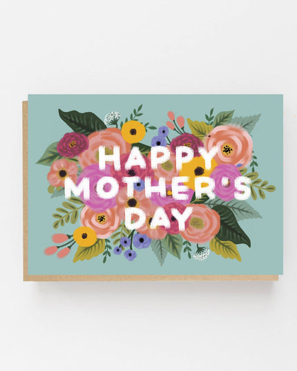 Happy Mother's Day Card - Vintage, Floral Design