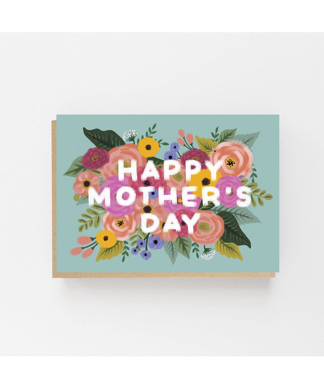 Happy Mother's Day Card - Vintage, Floral Design