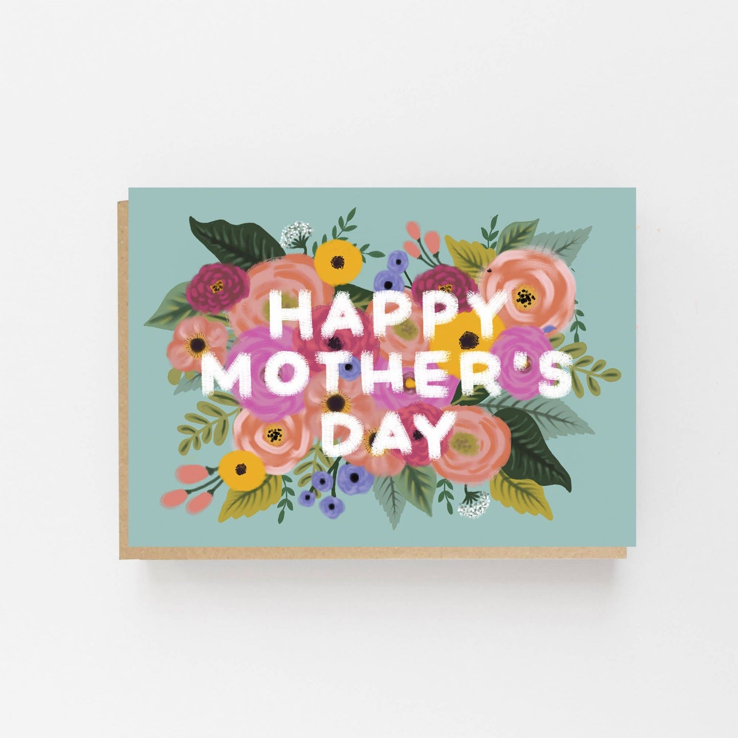Happy Mother's Day Card - Vintage, Floral Design - The Red Squirrel