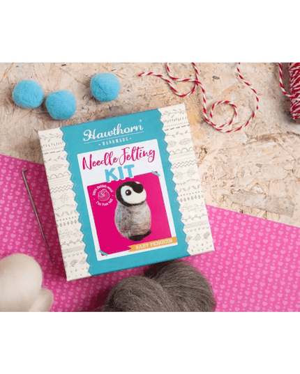 Baby Penguin Mini Felting Kit