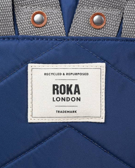 ROKA London Bantry Backpack in Crisp Blue Nylon