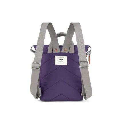 ROKA London Bantry Backpack in Majestic Purple Nylon