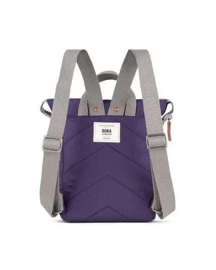 ROKA London Bantry Backpack in Majestic Purple Nylon