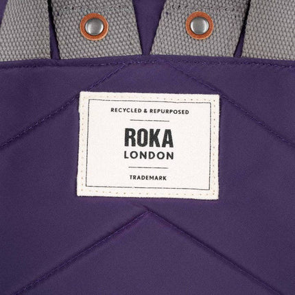 ROKA London Bantry Backpack in Majestic Purple Nylon