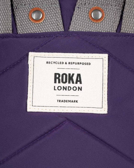 ROKA London Bantry Backpack in Majestic Purple Nylon