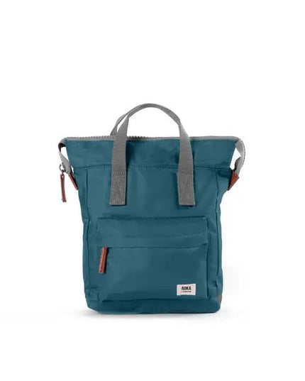 ROKA London: Bantry Backpack in Teal Nylon