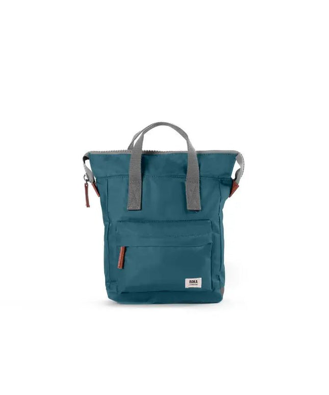 ROKA London: Bantry Backpack in Teal Nylon