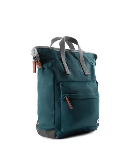 ROKA London: Bantry Backpack in Teal Nylon