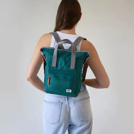 ROKA London: Bantry Backpack in Teal Nylon