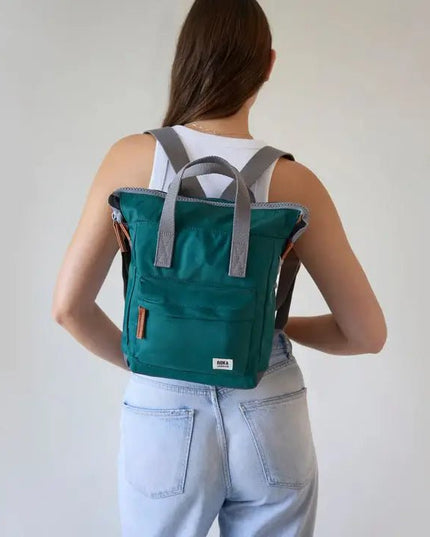 ROKA London: Bantry Backpack in Teal Nylon