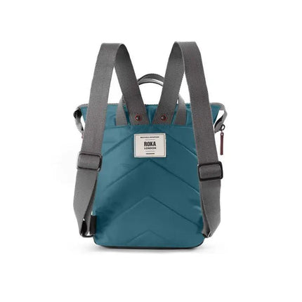ROKA London: Bantry Backpack in Teal Nylon