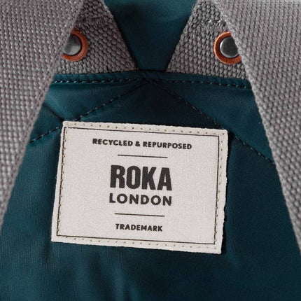 ROKA London: Bantry Backpack in Teal Nylon