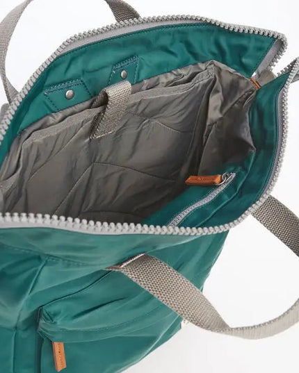 ROKA London: Bantry Backpack in Teal Nylon