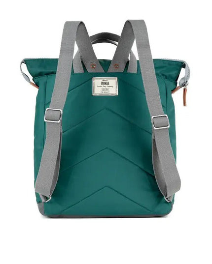 ROKA London: Bantry Backpack in Teal Nylon