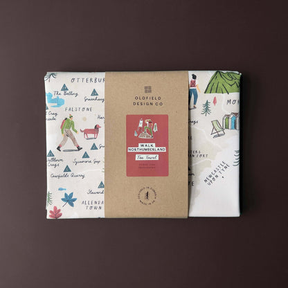 Walk Northumberland Tea Towel