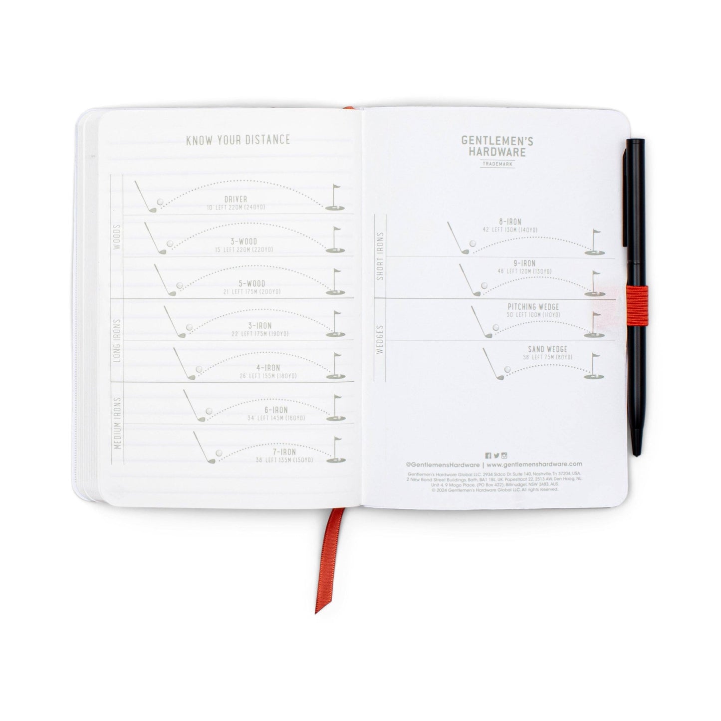 Waterproof Golfers Notebook - The Red Squirrel