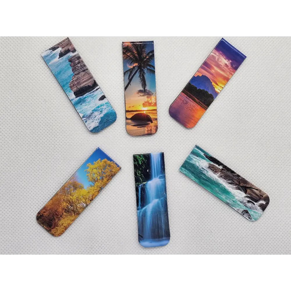 Beautiful Scenic magnetic bookmarks pack of 3 scenic designs - Magnetic bookmarks
