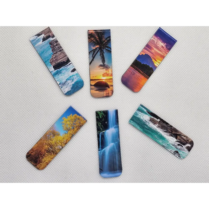 Beautiful Scenic magnetic bookmarks pack of 3 scenic designs - Magnetic bookmarks
