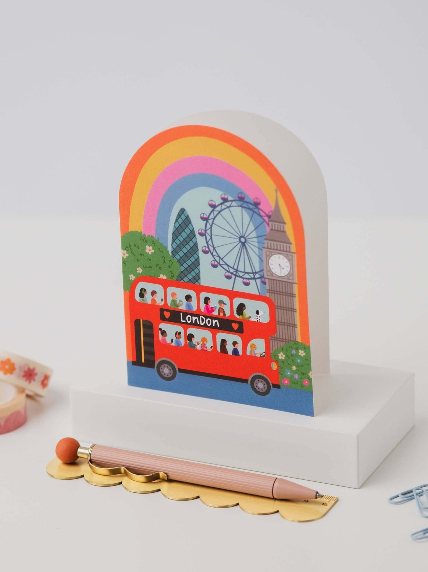 London Rainbow Card - The Red Squirrel