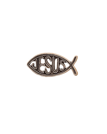 Bible Verses and Christian pin badges Alloy Ichthys Jesus fish