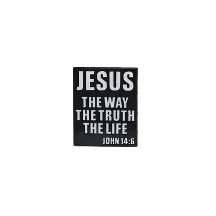 Bible Verses and Christian pin badges Enamel 'Way the Truth'